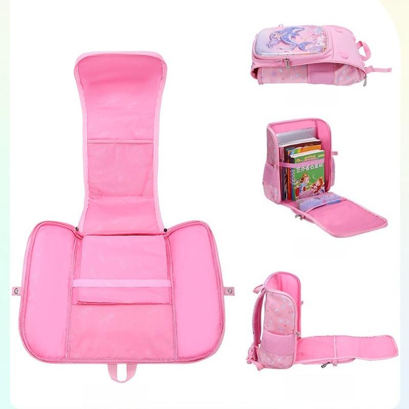 1 Piece Fantasy Princess Dinosaur Cartoon Backpack, Comfortable School Backpack, Casual Outdoor Bag, Anime Style School Bag