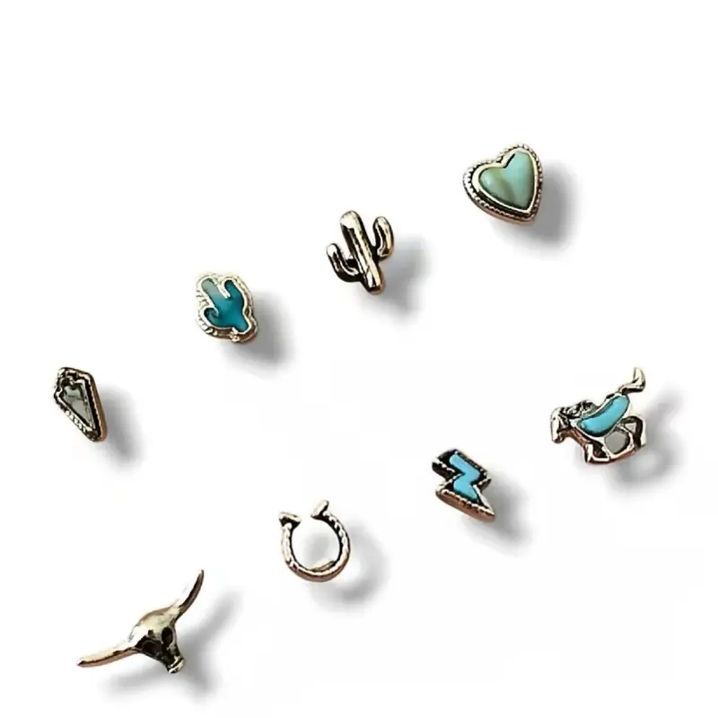 L Backing Nose Piercing 20G, 8 Pack- Lightweight Design