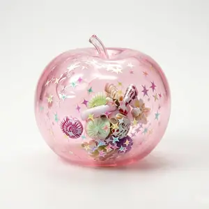 Apple Squishy Toy – Clear Gel Ocean Seashell Stress Relief Fidget Toy with Real Shells Inside, Slow Rising Sensory Squeeze Ball, Satisfying ASMR Anxiety Relief Desk Toy, Kawaii Collectible Birthday Gift rainbow mystery squshy doctor squish maker jumbo