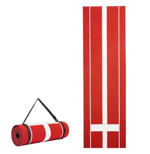 Softball Pitching Mat 10x3ft, Baseball Pitching Rubber Mound, Portable Pitching Trainer, Antifade Turf, Indoor Outdoor Fastpitch Practice, Pitching Aid Default