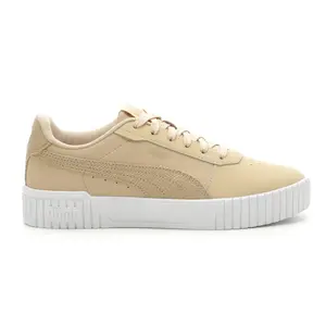PUMA Womens Carina 2.0 Leopard Print Lace Up Sneakers Shoes Casual - Beige PUMA Womens Carina 2.0 Leopard Print Lace Up Sneakers Shoes Casual - Beige