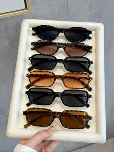 Women's Retro Casual Sunglasses Set, 6 Pairs Small Frame Sun Glasses for Parties, Street Style, Beach Vacation, Fashion Accessories