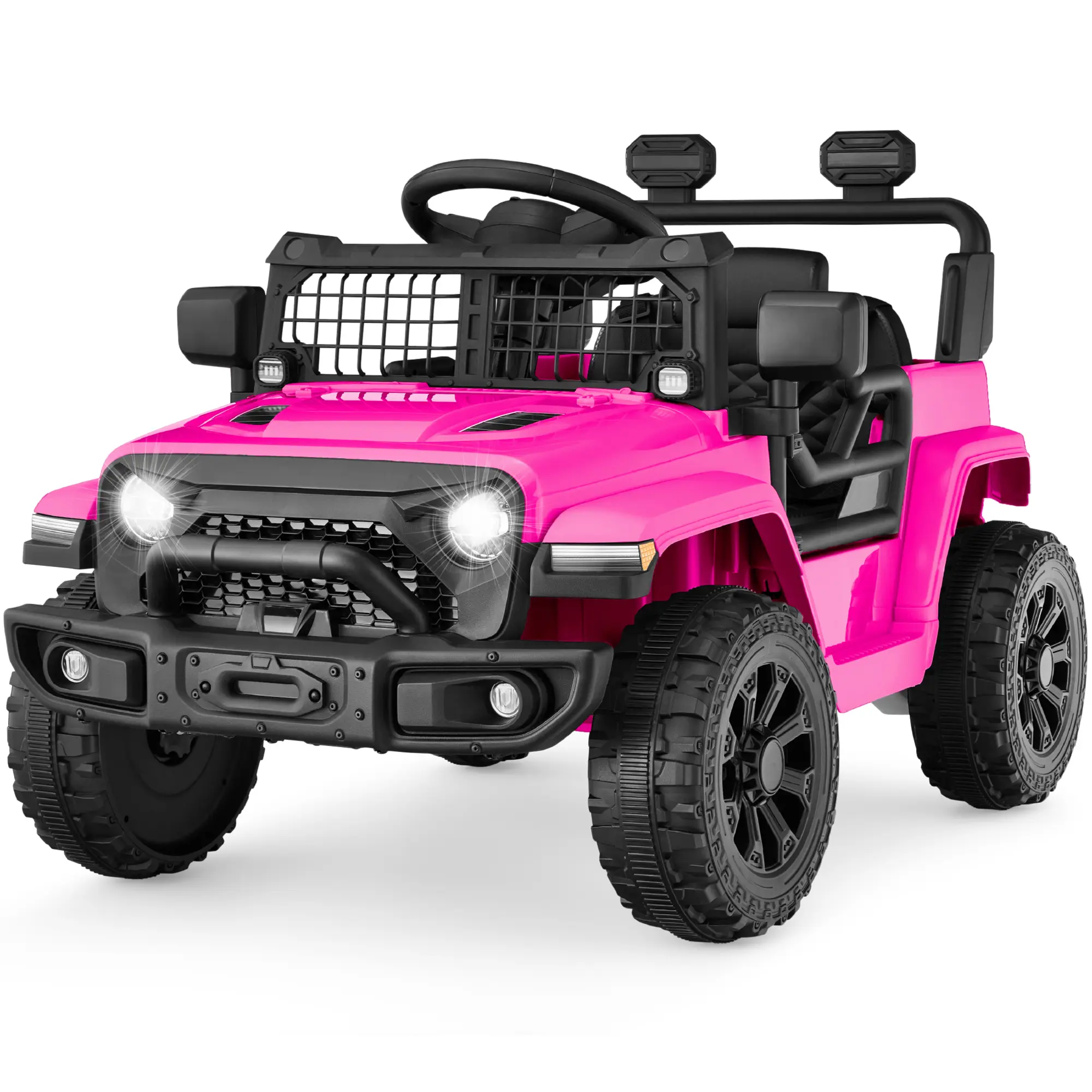 Best Choice Products 12V Kids Ride On Truck w/ Remote Control, Electric Car for Toddlers 3-5, Safety Harness