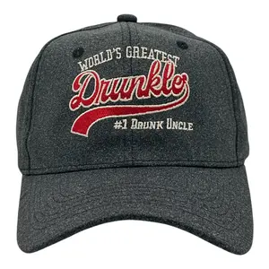 Worlds Greatest Drunkle Hat Funny Sarcastic Drinking Graphic Novelty Uncle Cap Funny Hats Drinking  Funny Uncle  Novelty Caps for Men Black - Standard