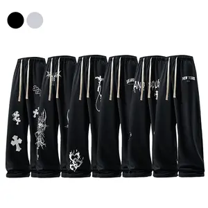 2026 #SummerVibes Fashion Joker personalized skin-friendly direct drawstring creative pattern printing design for men and women with the same polyester cotton pants bottom spring and autumn casual pants., Sweatpants, Unisex