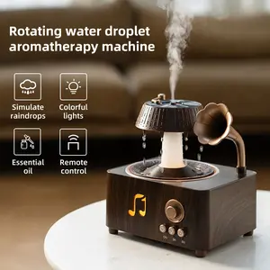 Vintage Bluetooth-compatible Speaker Raindrop Aromatherapy Machine, Home Bedroom Silent, Suitable for Pregnant Women and Infants, Aroma Diffuser Humidifier