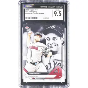 Corbin Burnes Arizona Diamondbacks 2025 Topps Now Lou Gehrig Day #LGD-CB CGC Authenticated 9.5 Card