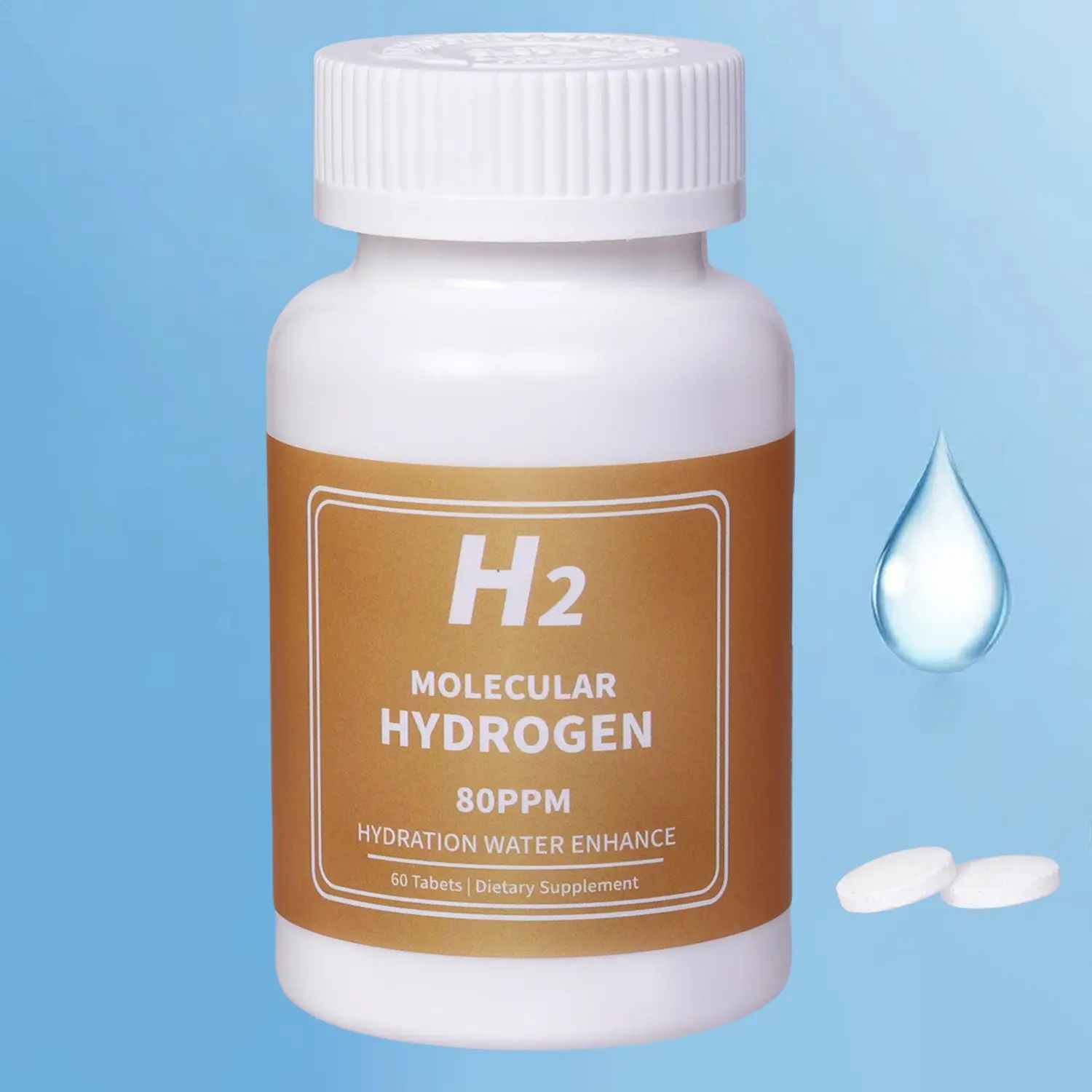 Hydrogen Water Tablets 8 PPM for Drinking Water, H2 Molecular Hydrogen Tablets Magnesium Supports Healthy Aging, Cellular Energy & Brain Health Organic Cayenne Boost woman  product