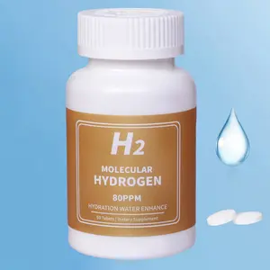 Hydrogen Water Tablets 8 PPM for Drinking Water H2 Molecular Hydrogen Tablets Magnesium Supports Healthy Aging Cellular Energy & Brain Health Organic Cayenne Boost - Healthcare woman  product