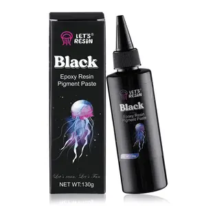 LET'S RESIN High Concentrated Black Epoxy Resin Pigment Paste, 100ml, Opaque Resin Dye for Art, River Table, Jewelry Making, Coasters LET'S RESIN High Concentrated Black Epoxy Resin Pigment Paste, 100ml, Opaque Resin Dye for Art, River Table, Jewelry Making, Coasters