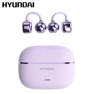 HYUNDAI C03 Clip-On Wireless Headphones with 2025 Bluetooth 6.0 for Faster, Stable Connection & Low Power Use, DT6.0 Pulse Directional Tech, 360° ACS Panoramic Sound, IPX5 Waterproof Electronic Headset Earbuds for Music & Calls, Comfortable for Sports