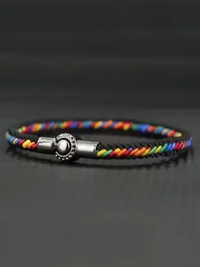 Vintage Knitted Bracelet Unisex Handmade Colorful Wristband Magnetic Buckle Bangle Friendship Gift Couple Jewelry Accessory Bracelet Design