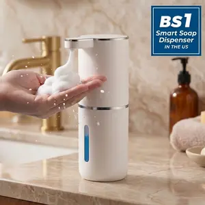 Automatic Touchless Foam Soap Dispenser, USB Rechargeable Wall-Mounted, 3-Level Adjustable Foam Output, Leak-Proof Design for Bathroom & Kitchen, Ideal Holiday Gifts for Family