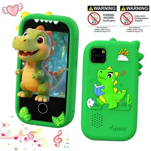 Kids Play Phone, 2.8-Inch Touch Screen, Various Educational Learning Games, Learning Tool, Soft Silicone Protective Case, Lovely Christmas And Birthday Gift For Children Ages 3-12