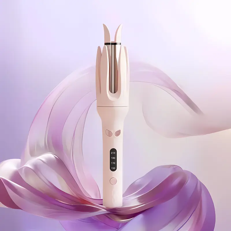 Automatic Hair Curler - 28 mm Fully Automatic Ceramic Rotating Negative Ion Hair Styling Tool, Anti-Tangle Anti-Scald Curling Wand, 4 Heat Settings with LED Display, Fast Natural Curls for Long Hair, Beach Waves