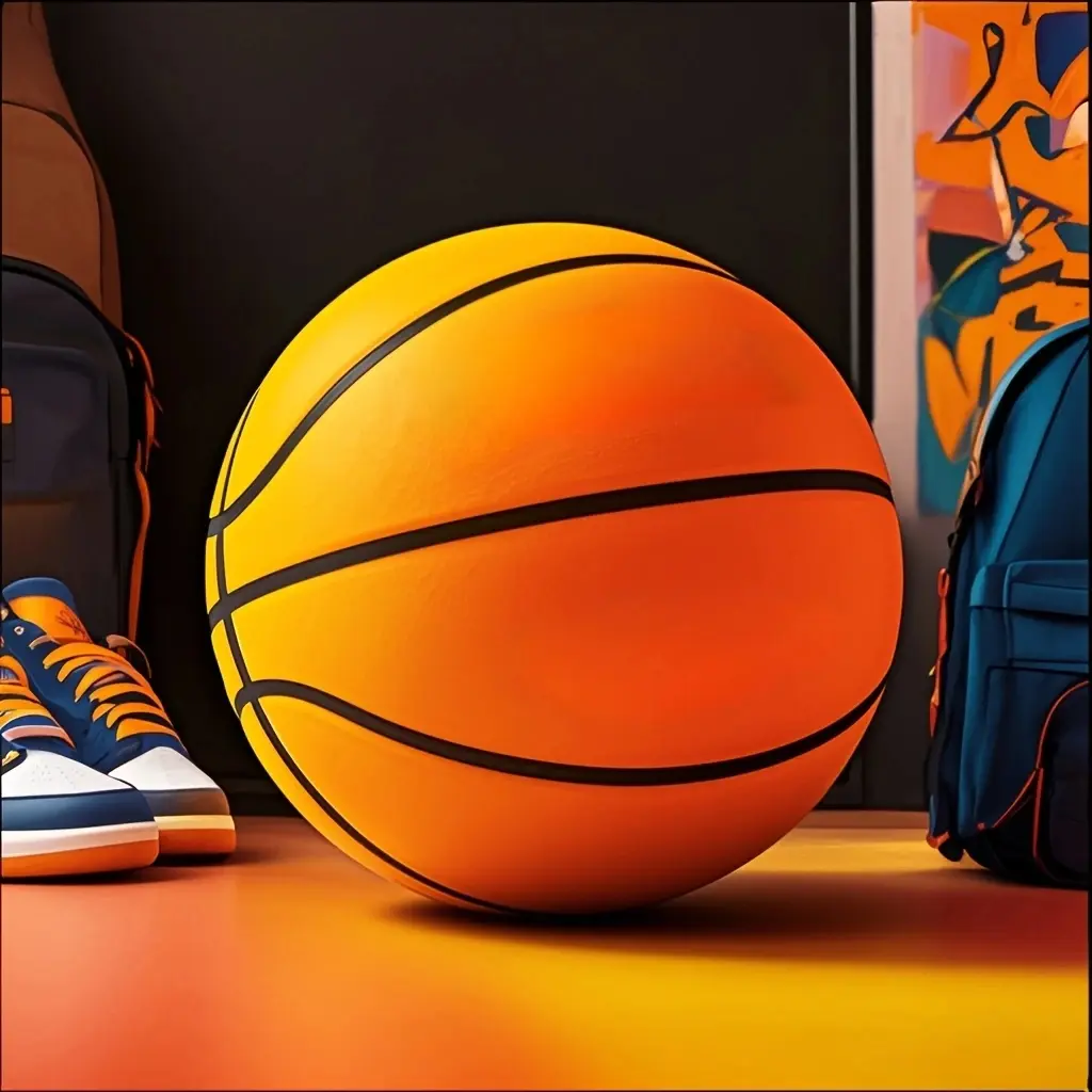 Durable Indoor Portable Basketball Training Ball, 18cm/21cm/24cm Tpu Material, Perfect for Home Exercise & Sports Practice, Home Workout Equipment, Basketball Equipment