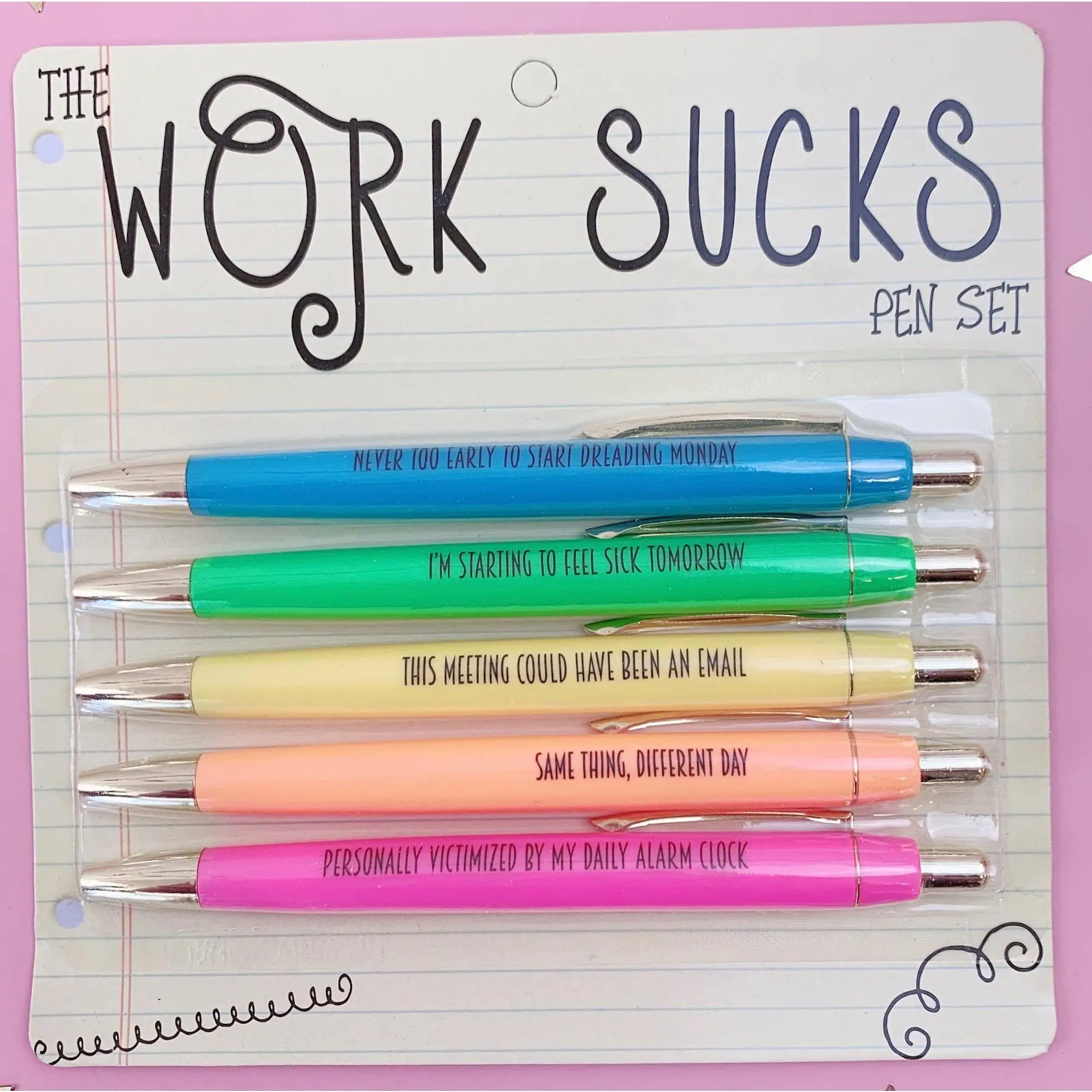 Work Sucks Pen Set - Writing Tools for Office Use