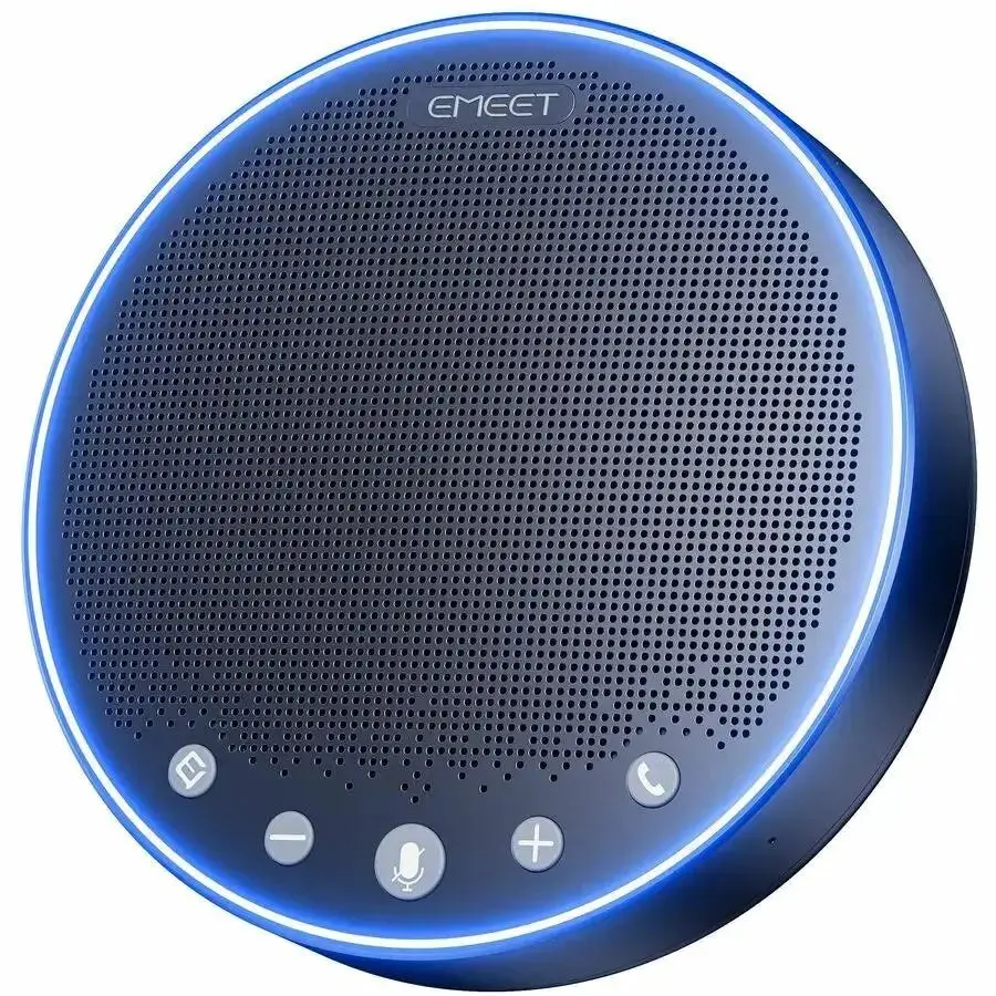EMEET M3 Zoom Certified Speakerphone with 4 AI Mics and 360° Voice Pickup
