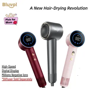 【MothersDayGift】Bluvol Hair Dryer, High Speed lonic Blow Dryer with HD Display, Magnetic Concentrator, Brushless Motor - Formely FanttikSolo AURA H10 APEX