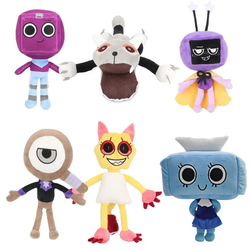 Dandy's World Plush 6 PCS for Fans and Friends Soft Plush Material Ideal for Gifting and Play Unique Characters Set