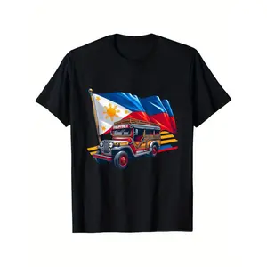 Summer t Shirts Philippines Flag Proud Filipino Souvenir Philippines Jeepney T-Shirt
