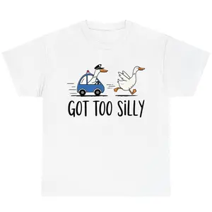 Got Too Silly Shirt, Silly Goose Shirt, Goose Lover Shirt, Funny Goose Shirt, Silly Goose Jail Shirt, Funny Meme Shirt