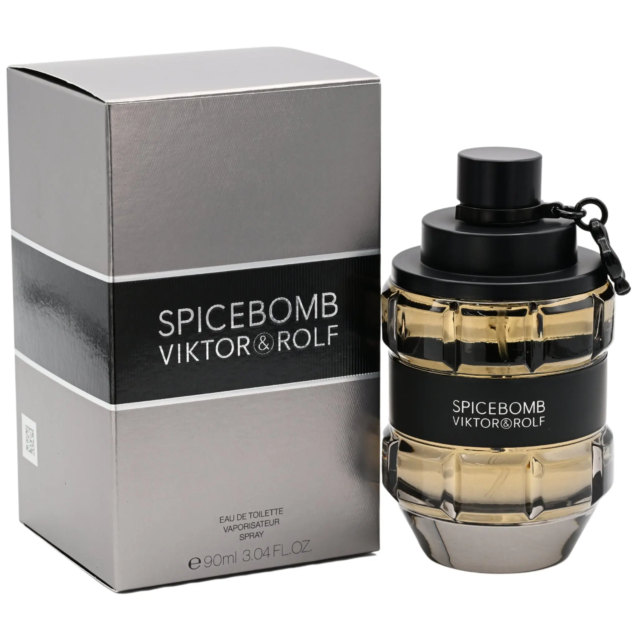 Viktor & Rolf Spicebomb Eau de Toilette for Men, Bold Confident Scent with Spicy Freshness and Grapefruit Top Note, EDT Spray, 3.0 oz