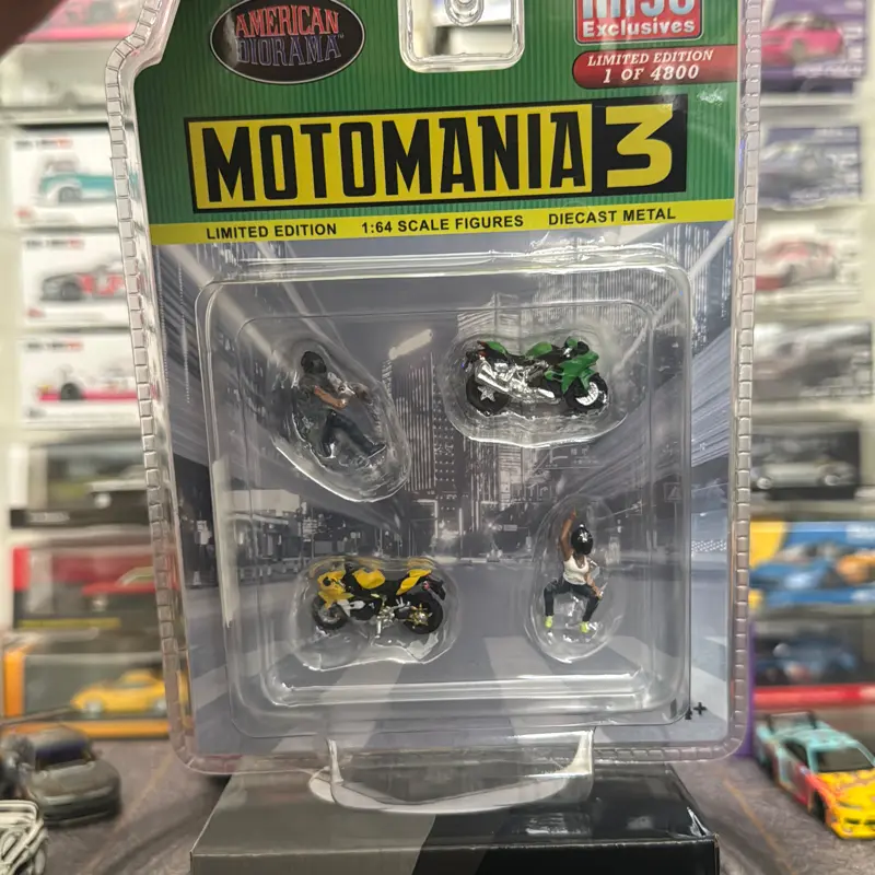 American Dorana Motomania 3 Limited Edition 1:64 Scale Figures Diecast Metal Collectible Model Set