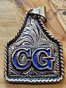 Cow Tag Necklace Handmade (Ships in 4 to 6 weeks) Antique Finish