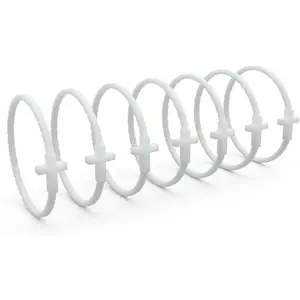 7 Pcs Silicone Jesus Bracelets Cross Bracelet