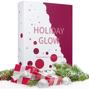 Makeup Advent Calendar 2025 24-Day Holiday Glow Christmas Countdown Cosmetic Surprises Gift Set For Teen Girls Women