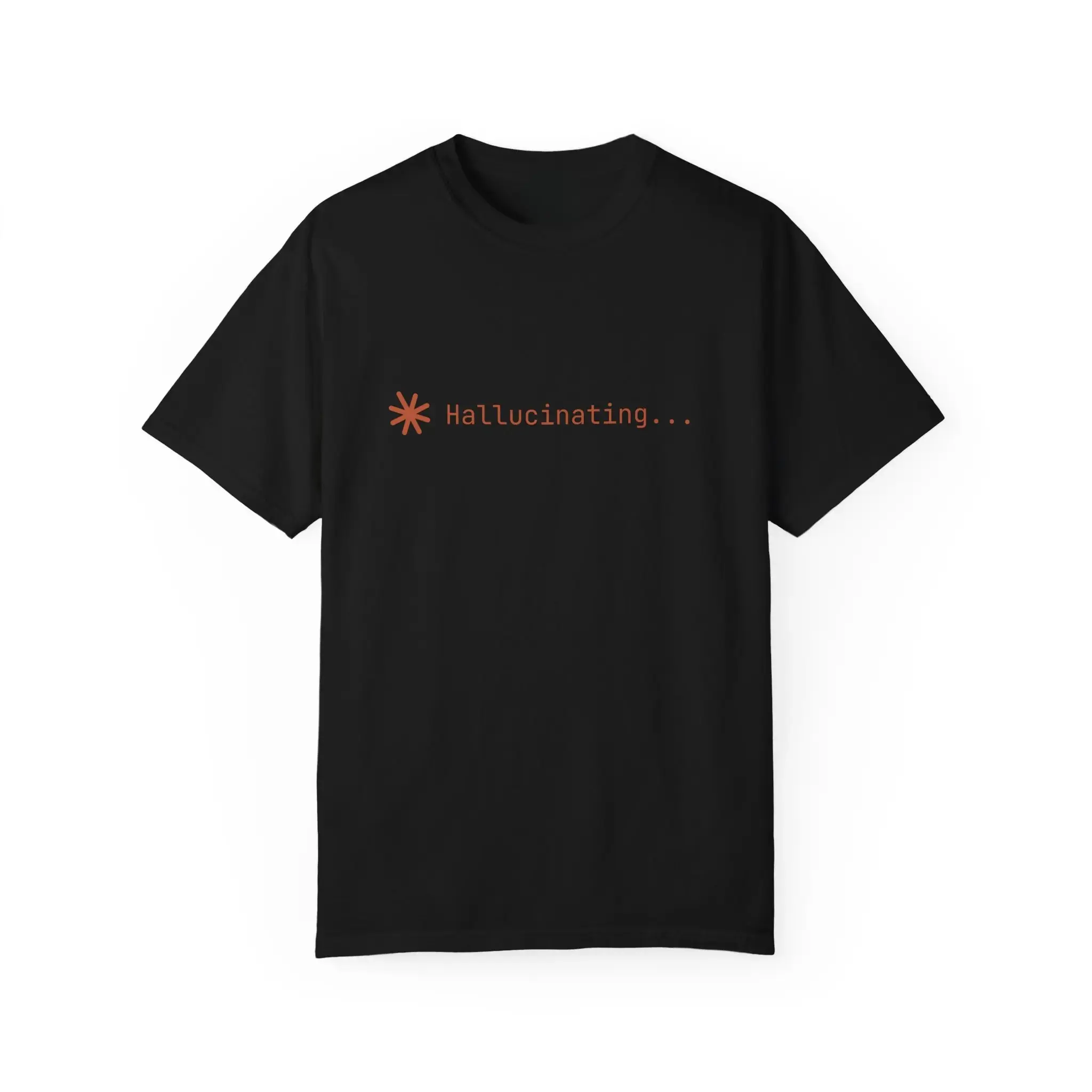Hallucinating Claude Code Shirt - AI Developer Humor Tee for Vibe Coders