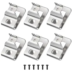 304 Stainless Steel Dewalt Belt Clip Replacement Pack of 6 with Screws, Fits Dewalt 20v Drill Bits Dcn980 Dcn985 L2 Models