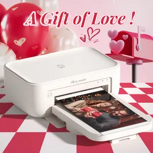 4x6 Photo Printer with 20 Sheets & 1 Ribbon, Unique Anniversary & Valentine's Day Gift, Couple Gift, GiftedInLove, Instant Picture Printer, Portable Gift for Her/Him, Romantic Gift Idea