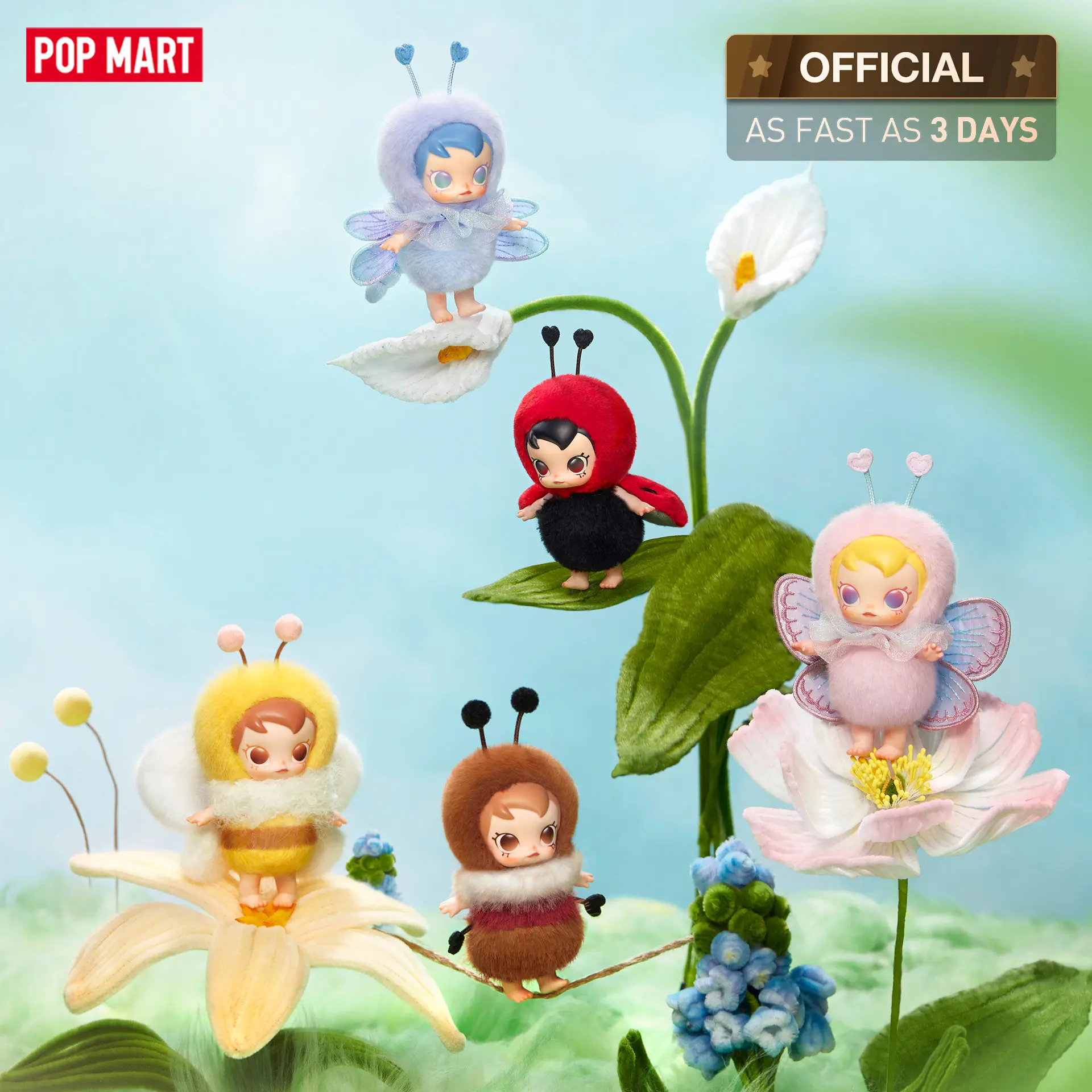 【NEW】POP MART Baby Molly Buggy Roam Series - Vinyl Plush Pendant Blind Box, Bag Charm