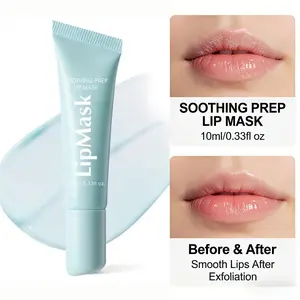 Peel-Off Lip Care Gel with Cooling Feel, Lightweight Lip Mask, Soothing Prep Lip Mask,Lasting Moisture and Deep Nourishment, Lip Care, Light and Non-Sticky