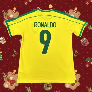 98 World Cup Brazil Jerseys No. 9 RonaldoNational Team Soccer Jerseys
