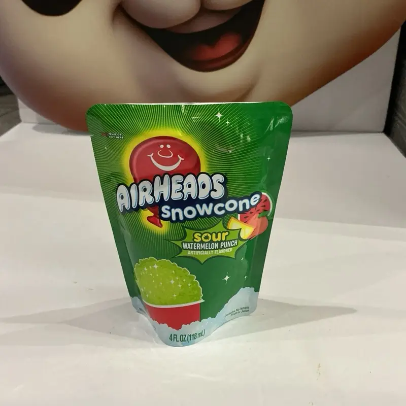 AirHeads Snowcone Candy Snack, Sour Watermelon Punch Flavor, Traditional