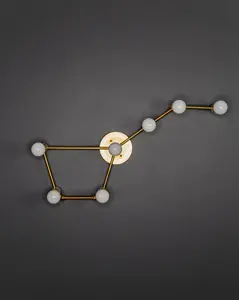 Big Dipper 7 Light Modern Industrial Vanity Mid Century Bathroom Light