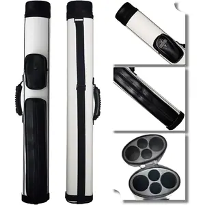 2x2 Hard cue case Oval Pool Cue Billiard Stick Carrying Case