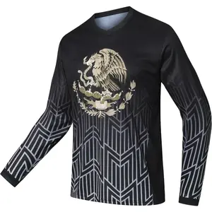 Racing Men's Long Sleeve Off-Road Mexico Jersey Mountain Bike MTB Jersey Downhill shirt Motocross Shirts Sportswear Clothing