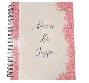 Blossom Dreams: Personalized Large-Format Notebook with Pink Floral Cover