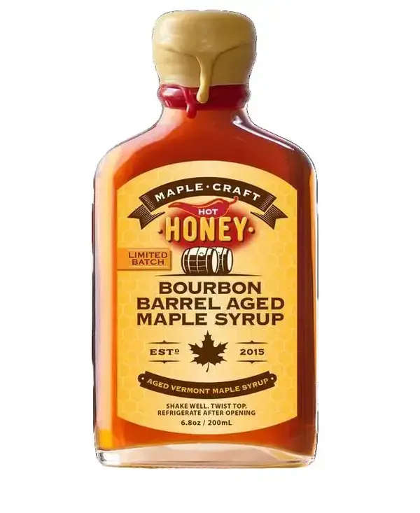 Hot Honey Bourbon Barrel Aged Maple Craft Syrup