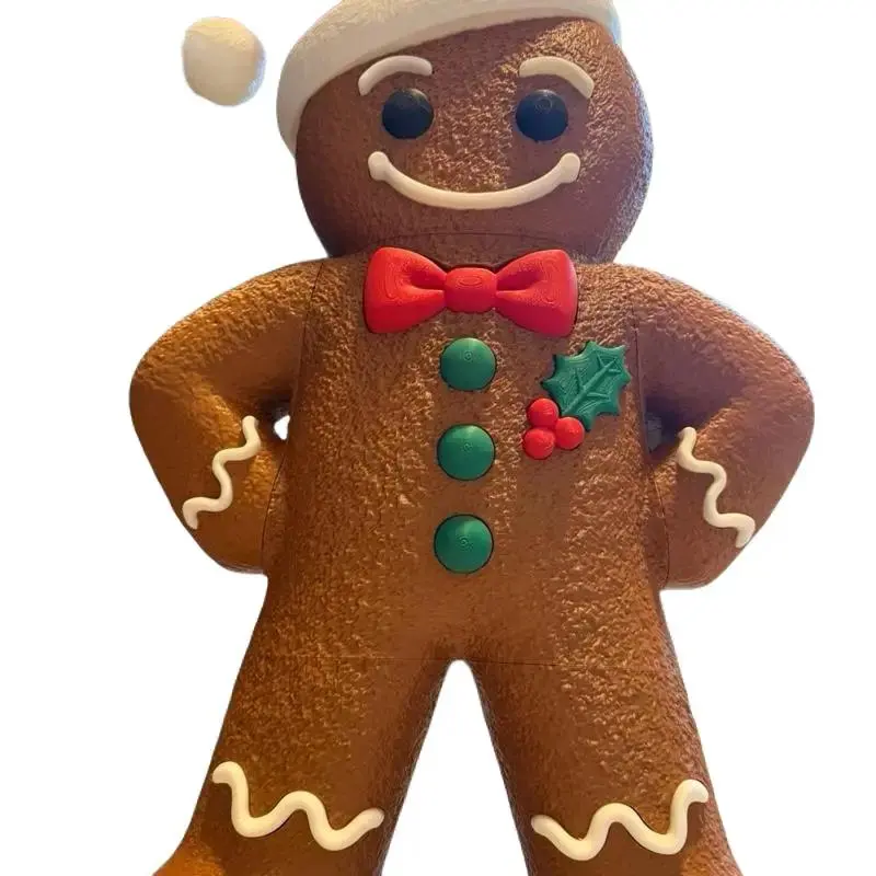 XL Lightweight Printed Gingerbread Cookie Decoration, Oversized Holiday Festive Decor, Christmas Gift for Home Supplies