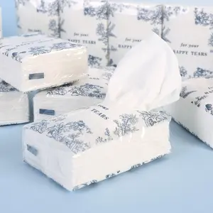 20-Pack Floral Facial Tissue Set, Single Use Tissues - Soft Wedding, Birthday, Party Favors - Featuring The Phrase 'May You Cry Tears of Joy' - Suitable for Brides, Grooms, Guests - Table Display And Guest Gifts - Compatible with Wedding Favors