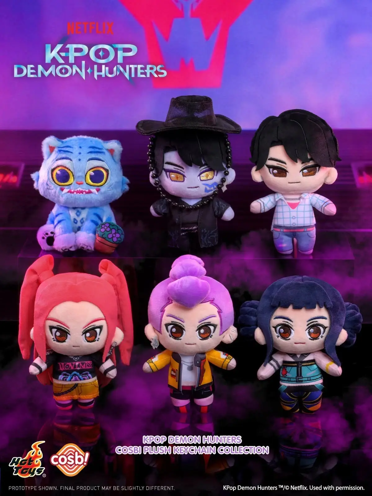 Hot Toys K-POP: Demon Hunters Series Cosbi Plush Keychain Blind Box sohochic