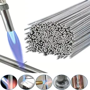 Aluminum Alloy Rods 50/100/200 Pieces, Low Temperature Easy Melting Aluminum Welding Electrodes, Single Stick 33cm/12.99 Inches