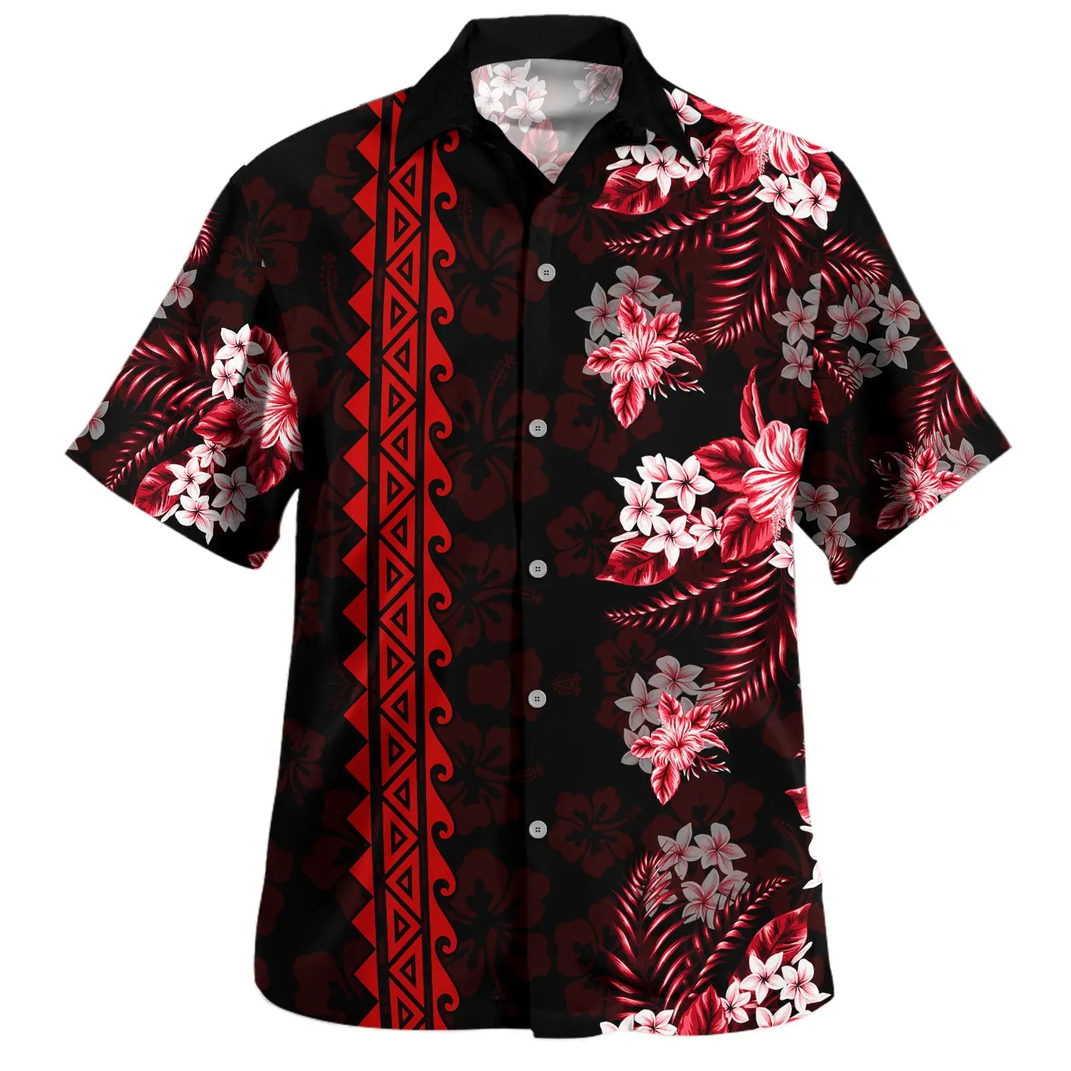 Hawaiian Shirt 2026 Hawaii Hawaiian Shirt Polynesia With Hibiscus Pattern, Tropical Print Button-Up #tiktokshop #spotlightfinds #viraloutfits #hawaiianshirt #aloha
