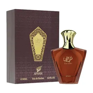 Afnan Turathi Brown for Men Eau de Parfum Spray, 3.0 Ounce