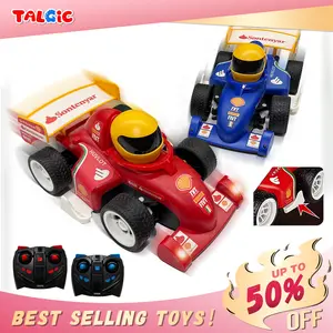 Remote Control Bumper Cars for Kids, 2 Pack RC Car Toys Switchable Speeds with Music & Lights, Birthday Gifts for Boys Girls 3-12